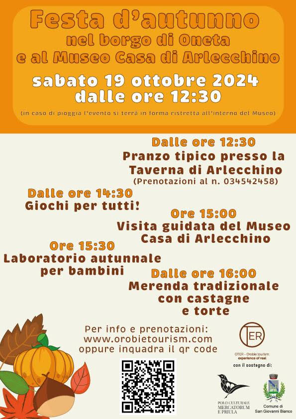 Al momento stai visualizzando Festa d’autunno al borgo di Oneta