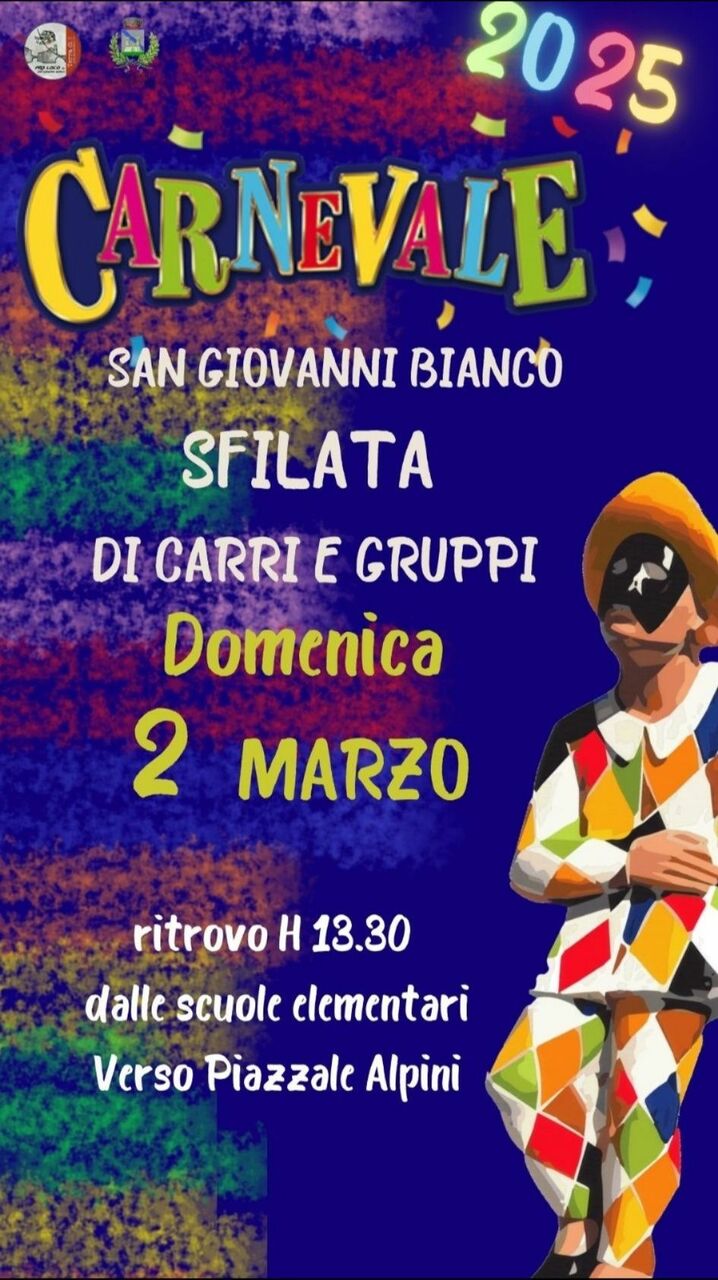 Al momento stai visualizzando Carnevale a San Giovanni Bianco 2025